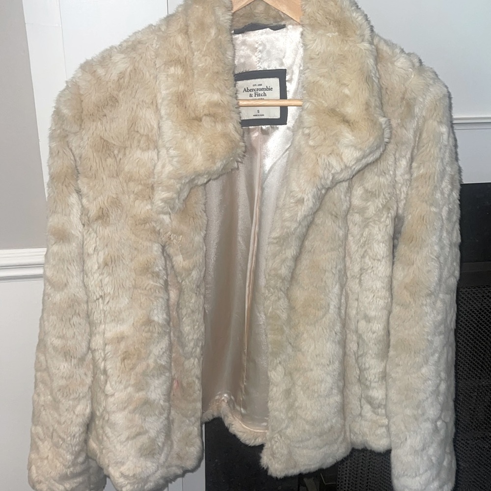 Faux fur coat from Abercrombie & Fitch